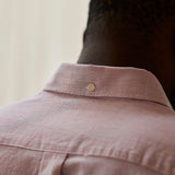 carpasus sustainable organic cotton shirt bernina stripes rust. Nachhaltiges Carpasus Hemd Bernina Streifen Rust aus Bio Baumwolle 