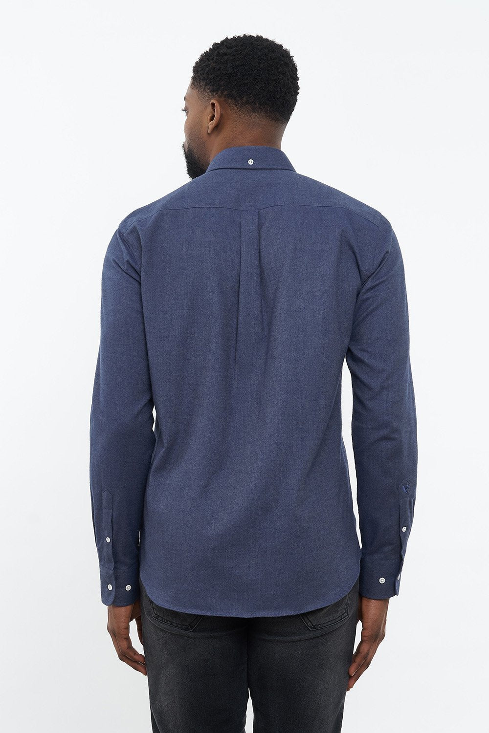 carpasus sustainable organic cotton flanell shirt populus navy. Nachhaltiges Carpasus Flanell Hemd Populus Navy aus Bio Baumwolle 