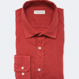 Leinenhemd Nuve Rot
