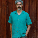 Linen Shirt Areia Teal