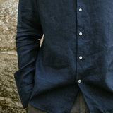 Linen Shirt Lisbon Marine