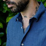 Linen Shirt Verzasca Saphir