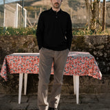 Merino-Polo Musgo Schwarz