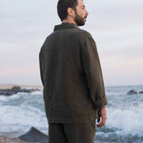 Overshirt Linen Ilha Moss