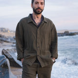 Overshirt Linen Ilha Moss