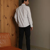 Flannel Shirt Lupo White/Blue