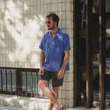 Kurzarmhemd Prado Blau