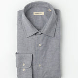 carpasus sustainable organic cotton flanell shirt castanio fog. Nachhaltiges Carpasus Flanell Hemd Castanio Fog aus Bio Baumwolle 