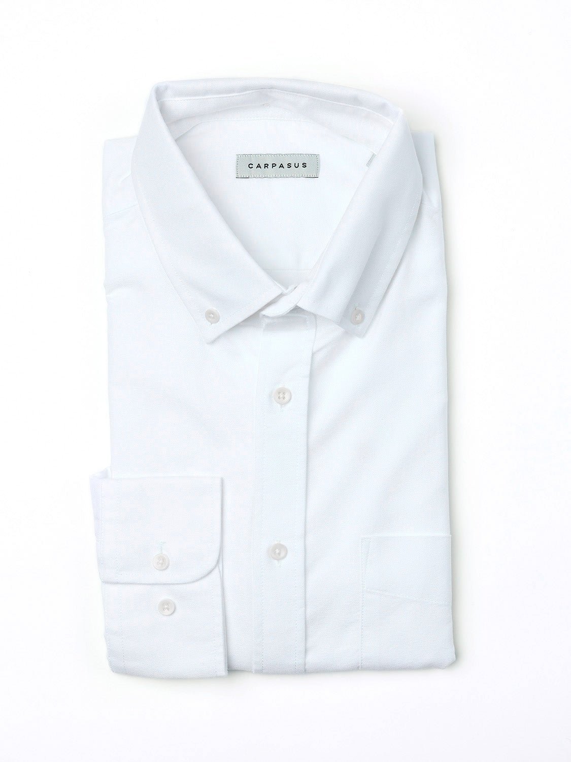 carpasus sustainable organic cotton oxford shirt white. Nachhaltiges Carpasus Oxford Hemd aus Bio Baumwolle in Weiss