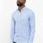 carpasus sustainable organic cotton oxford shirt blue. Nachhaltiges Carpasus Oxford Hemd aus Bio Baumwolle in Blau