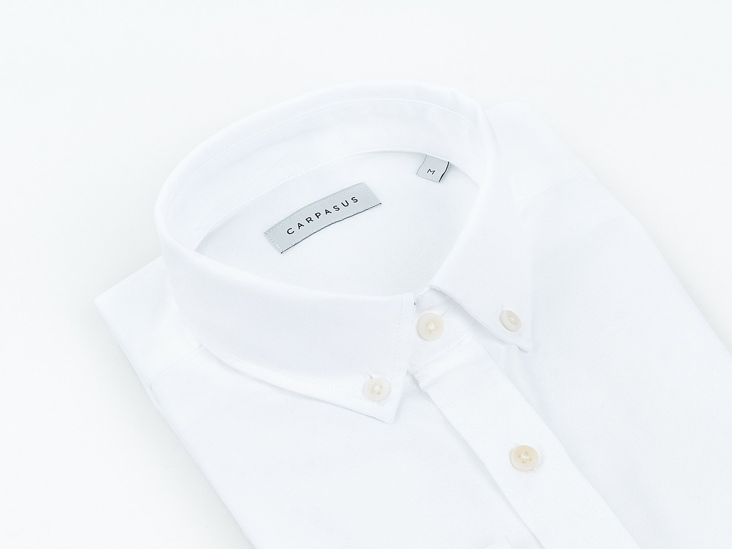 carpasus sustainable organic cotton oxford shirt white. Nachhaltiges Carpasus Oxford Hemd aus Bio Baumwolle in Weiss