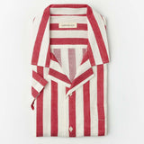 Linen Shirt Short Orto Red